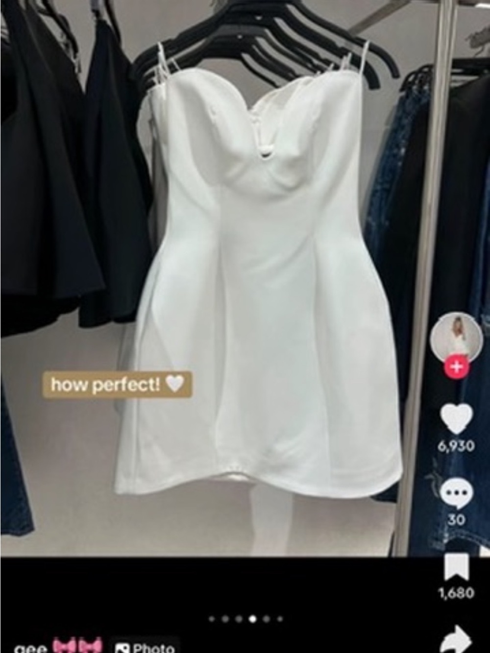 Zara White Strapless Sweetheart Mini Dress